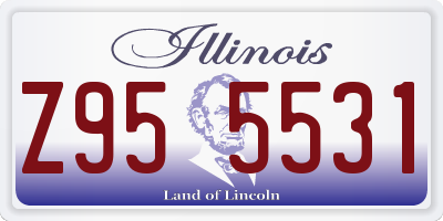 IL license plate Z955531