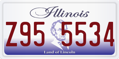 IL license plate Z955534