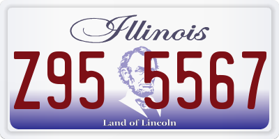 IL license plate Z955567