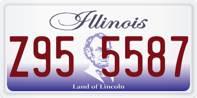 IL license plate Z955587