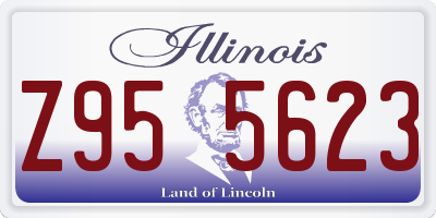IL license plate Z955623