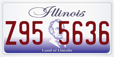IL license plate Z955636