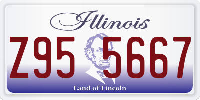 IL license plate Z955667