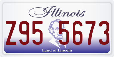 IL license plate Z955673
