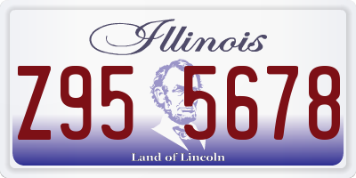 IL license plate Z955678