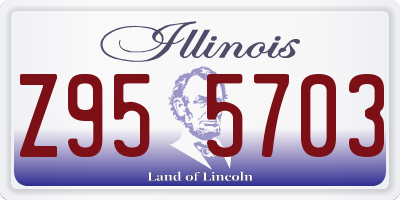 IL license plate Z955703