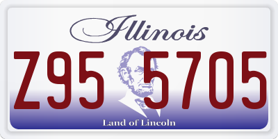 IL license plate Z955705