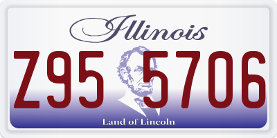 IL license plate Z955706