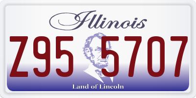 IL license plate Z955707