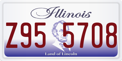 IL license plate Z955708