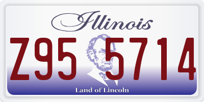 IL license plate Z955714
