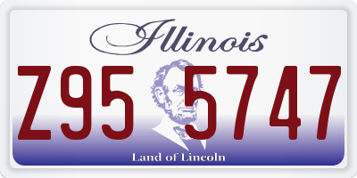 IL license plate Z955747