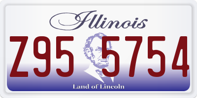 IL license plate Z955754