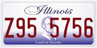 IL license plate Z955756