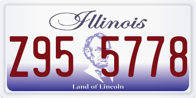 IL license plate Z955778