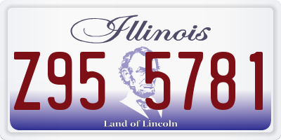 IL license plate Z955781
