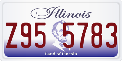 IL license plate Z955783