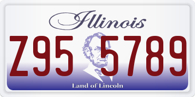 IL license plate Z955789