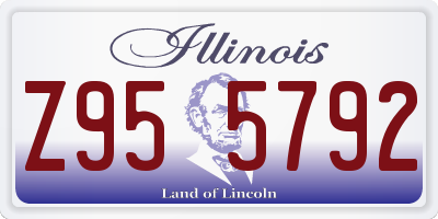 IL license plate Z955792