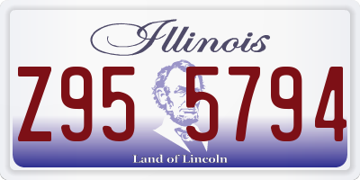 IL license plate Z955794