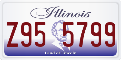 IL license plate Z955799