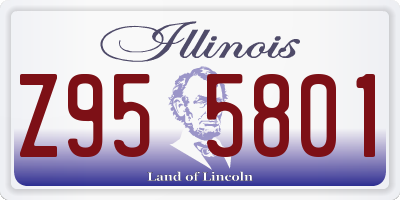IL license plate Z955801