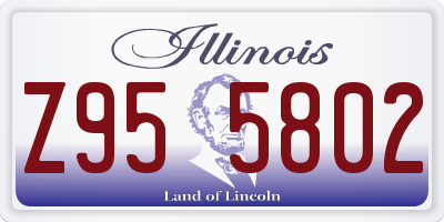 IL license plate Z955802