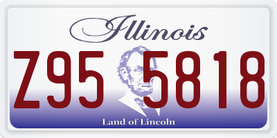 IL license plate Z955818