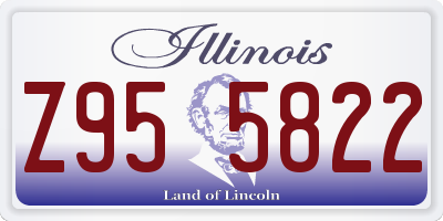 IL license plate Z955822