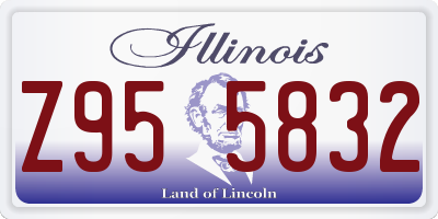 IL license plate Z955832