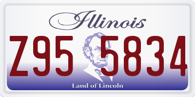IL license plate Z955834