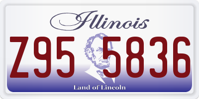 IL license plate Z955836
