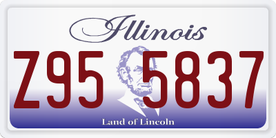 IL license plate Z955837