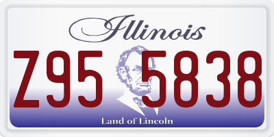 IL license plate Z955838