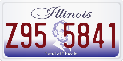 IL license plate Z955841