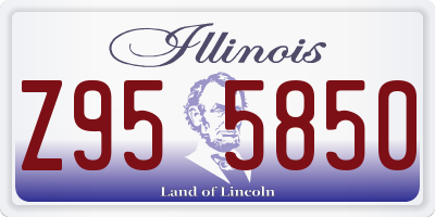 IL license plate Z955850