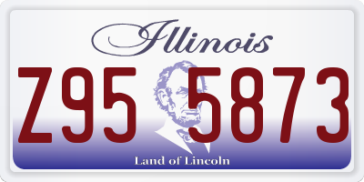IL license plate Z955873