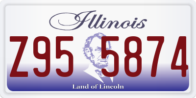 IL license plate Z955874