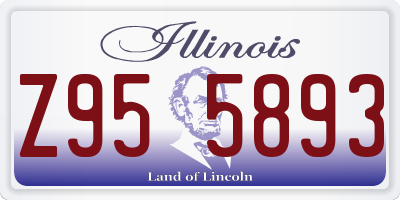 IL license plate Z955893