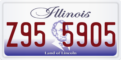 IL license plate Z955905