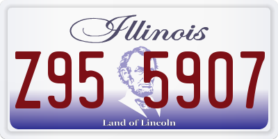 IL license plate Z955907