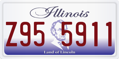 IL license plate Z955911