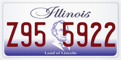 IL license plate Z955922