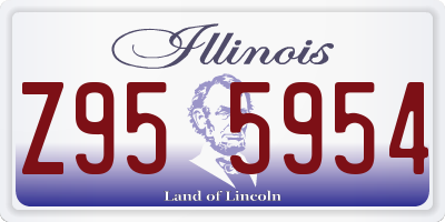 IL license plate Z955954