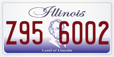 IL license plate Z956002