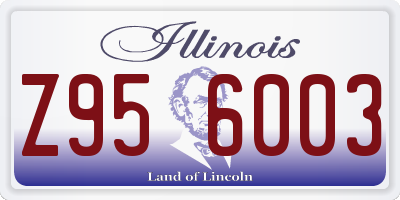 IL license plate Z956003