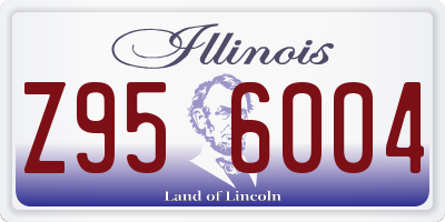 IL license plate Z956004
