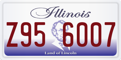 IL license plate Z956007