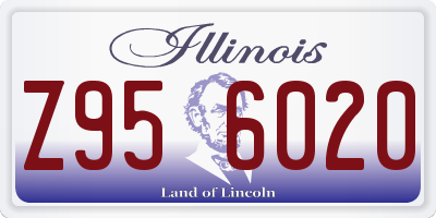 IL license plate Z956020