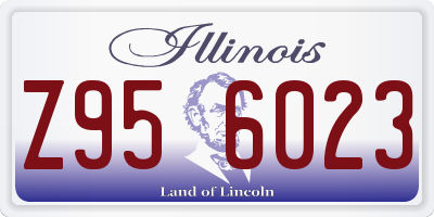 IL license plate Z956023